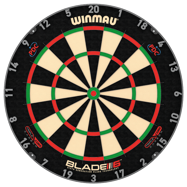 Winmau Dartboard Blade 6 Triple Core Carbon PDC