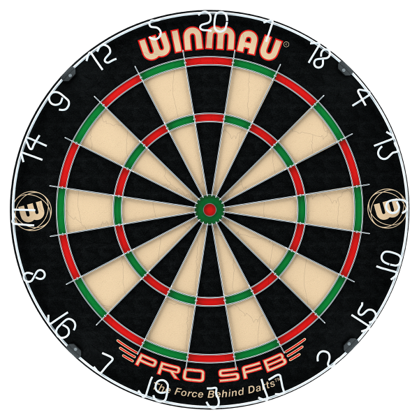 Winmau Dartboard PRO-SFB inklusive 2 Satz Winmau Steeldarts