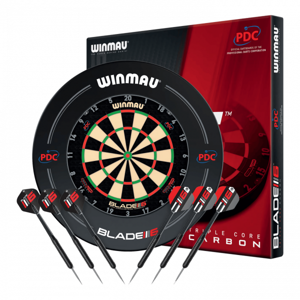 Winmau Blade 360 Triple Core Set mit PDC Surround und 2 Sets Darts